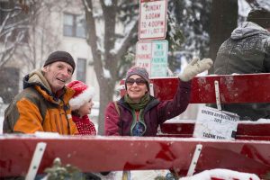 Downtown Baraboo Christmas wagon ride